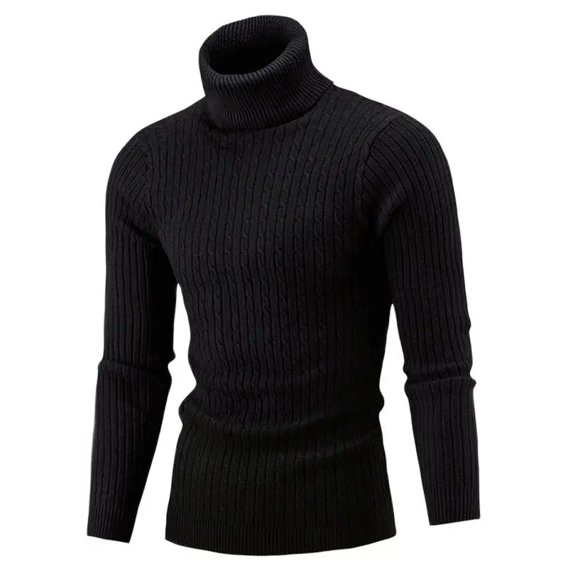 2025 Winter Men Warm Turtleneck Sweater Mens Rollneck Warm Knitted Sweater Keep Warm Men  Casual  Jumper Knit Woolen Sweater