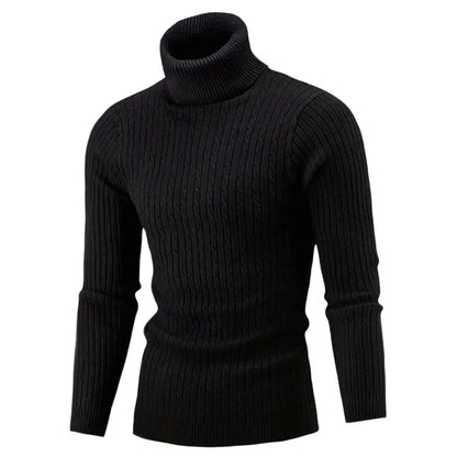 2025 Winter Men Warm Turtleneck Sweater Mens Rollneck Warm Knitted Sweater Keep Warm Men  Casual  Jumper Knit Woolen Sweater