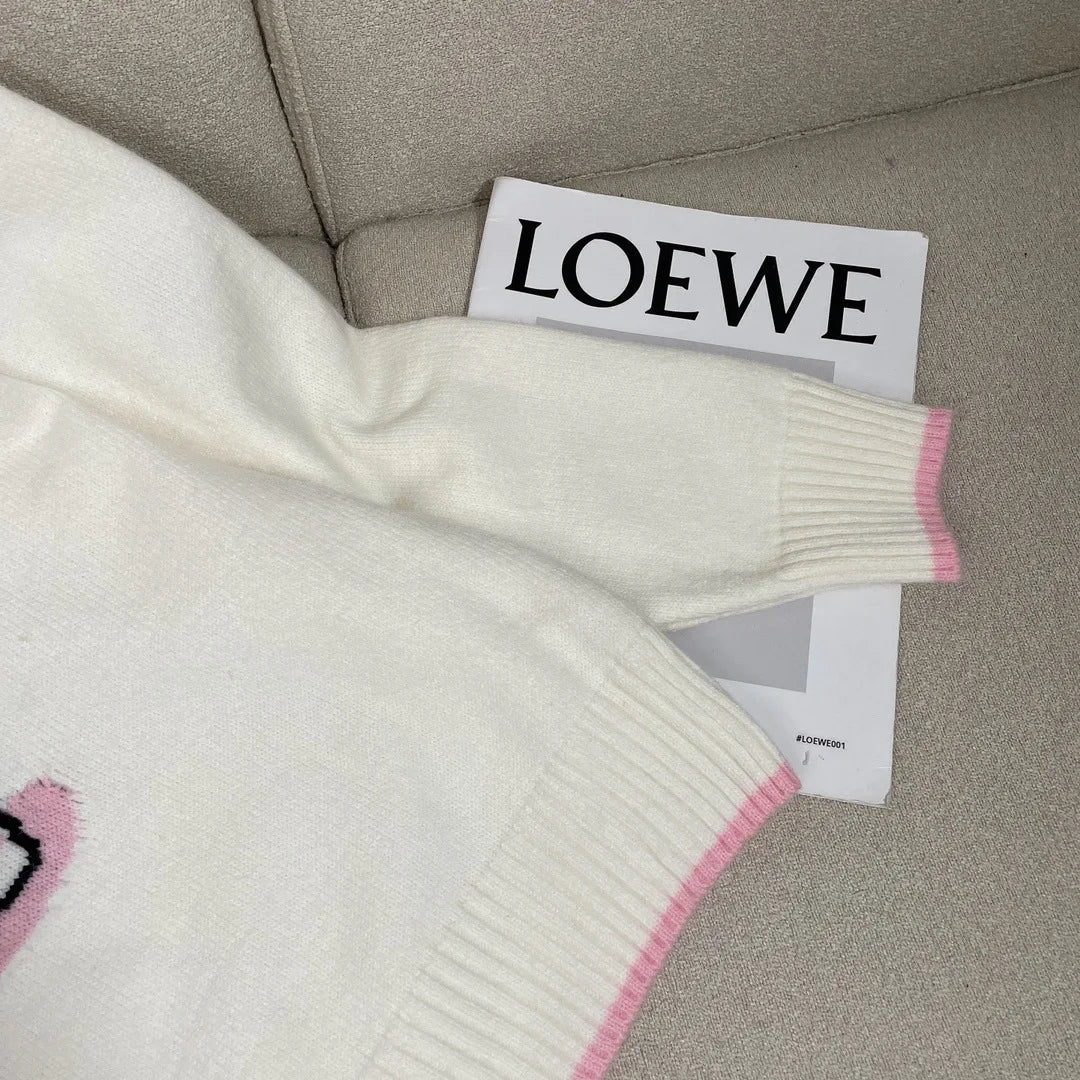 Hot Kawaii Sanrios My Melody Autumn Winter Sweaters for Girls Sweet and Cute Loose Sweatshirts for Couples Casual Versatile Tops