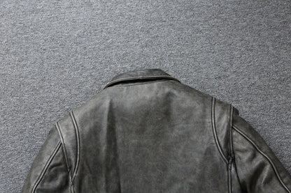 Genuine Leather Coats Autumn Mens Cloting Short Motorcycle Jackets Slim Fit Style Size S-7XL Chaquetas Para Hombre