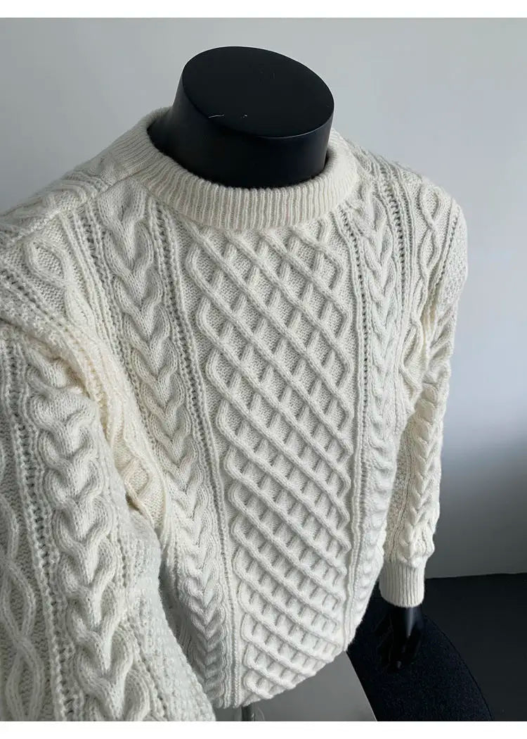 Cozy Winter Jumper Unisex Oversized Christmas Sweater Men Women Soft Casual Knit Pullover Long Sleeve Top for Cold Weather M-3XL