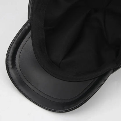 Cosplay Shikinami Asuka Rangure Cat Ear PU Leather Hat Peak EVA Baseball Cap Langley Soryu