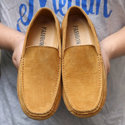 Suede Leather Man Loafers Luxury 2022 Casual Shoes For Men Boat Shoes Handmade Men Slipon Driving Shoes Male Moccasins Zapatos
