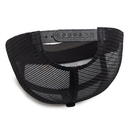 Shark Leather Label Men's Baseball Cap Casual 7 Panel Style Trucker Hat Fashion Hip Hop Mesh Caps Summer Women Visor Hats Unisex