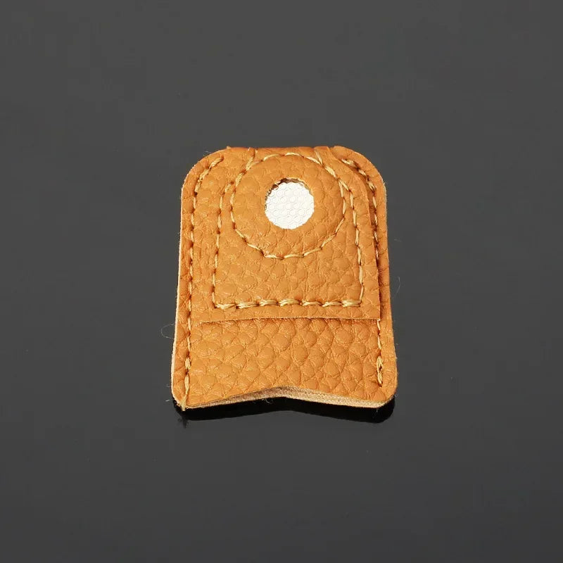 Leather Finger Cap for Sewing Needles, Household Hand-sewing Cross-stitch Needle Holder, Protection Finger Cap for Sewing