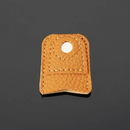 Leather Finger Cap for Sewing Needles, Household Hand-sewing Cross-stitch Needle Holder, Protection Finger Cap for Sewing