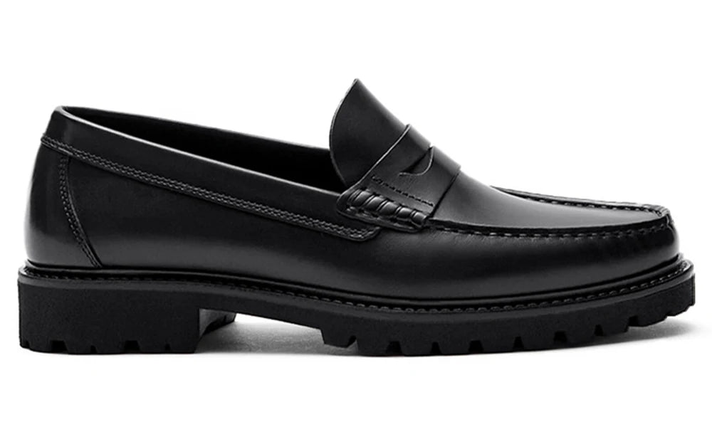 Full Grain Leather Men's Loafer Shoes High Quality Handmade Wear-Resistant Genuine Leather Casual Shoes