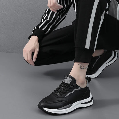 Men's leather shoes, including sports shoes, casual shoes, outdoor hiking shoes, driving shoes, and work shoes