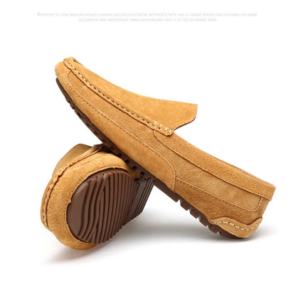 Suede Leather Man Loafers Luxury 2022 Casual Shoes For Men Boat Shoes Handmade Men Slipon Driving Shoes Male Moccasins Zapatos