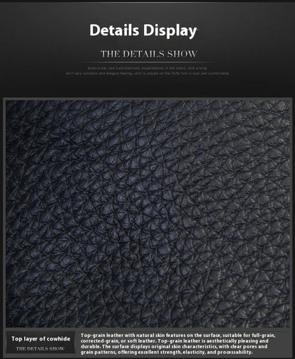 Men's Genuine Leather Baseball Cap Premium Cowhide Autumn/Winter New Style Haining Sourced with Ear Protection for Outdoor Use