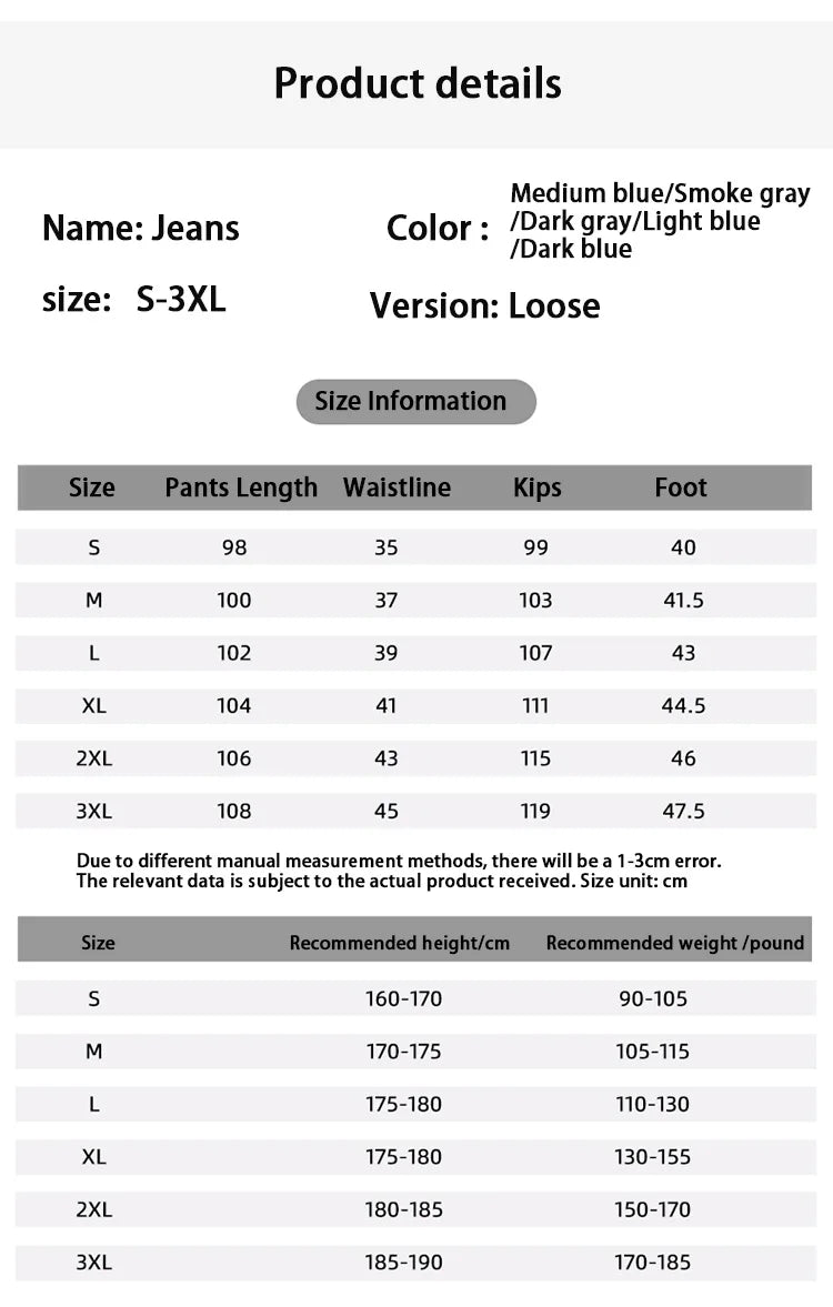 Jeans men's spring and summer 2025 new style trend straight versatile casual pants loose wide-leg mopping trousers