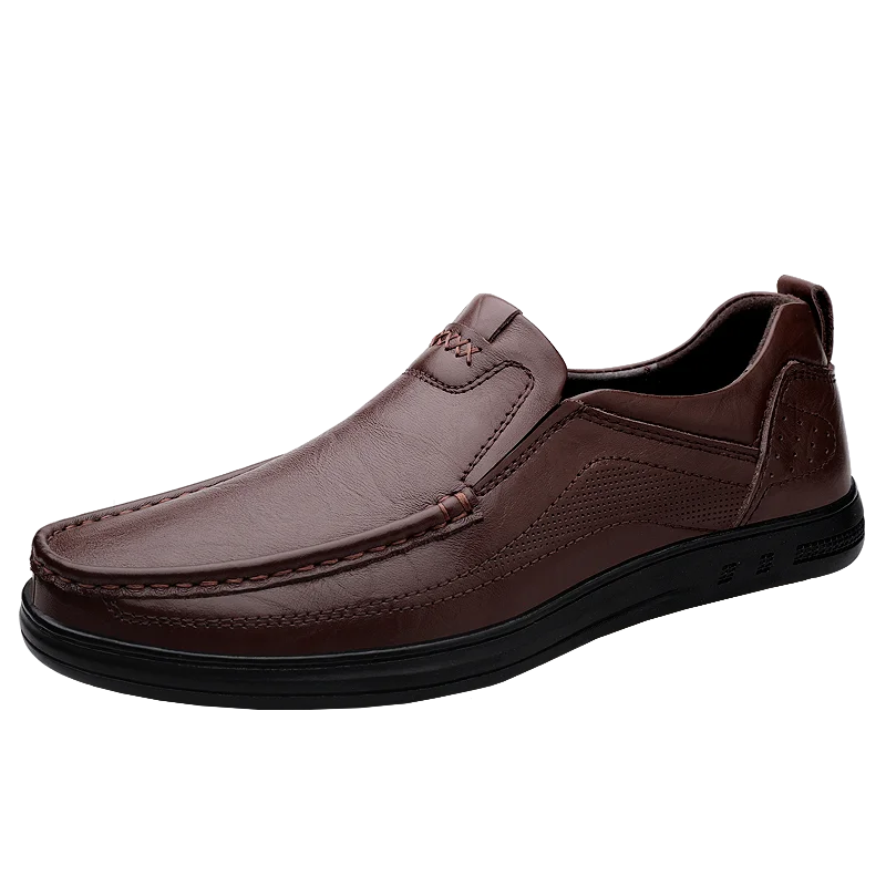 Italian High-quality Men's Genuine Leather Shoes Fashionable Loafers Men's Work Business Shoes Interview Formal Shoes