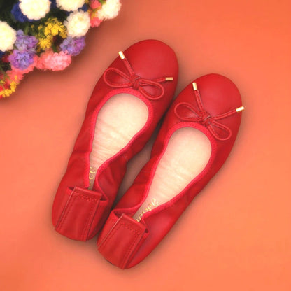 2024 Women Leather Breathable Ladies Comfortable Ballet Flats Driving Shoe Fashion Slip on Shallow Loafers Office Flat Boat Shoe