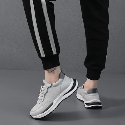 Men's leather shoes, including sports shoes, casual shoes, outdoor hiking shoes, driving shoes, and work shoes