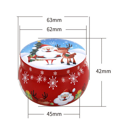Christmas Candy Box Chocolate Sweets Aromatherapy Candle Jars DIY Ornaments Childrens Christmas Gifts 2023 New Year Decoration