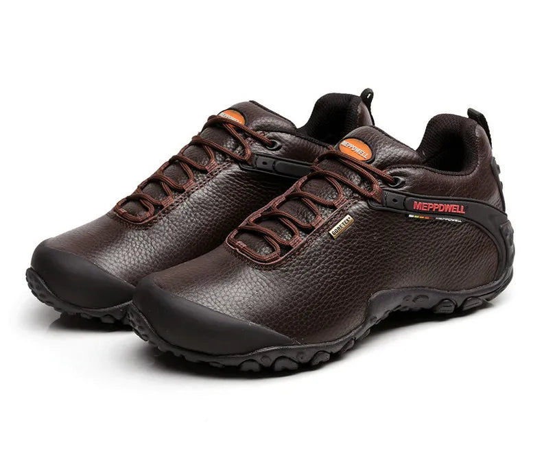 Genuine Leather Autumn Winter Men Outdoor Sneakers Casual Shoes Men's Walking Boots Climbing Shoes Flats Safety Work Shoes