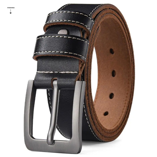 Waist Accessories Retro Men Belt Versatile Classic Leather Belt Durable Casual Belts Pants