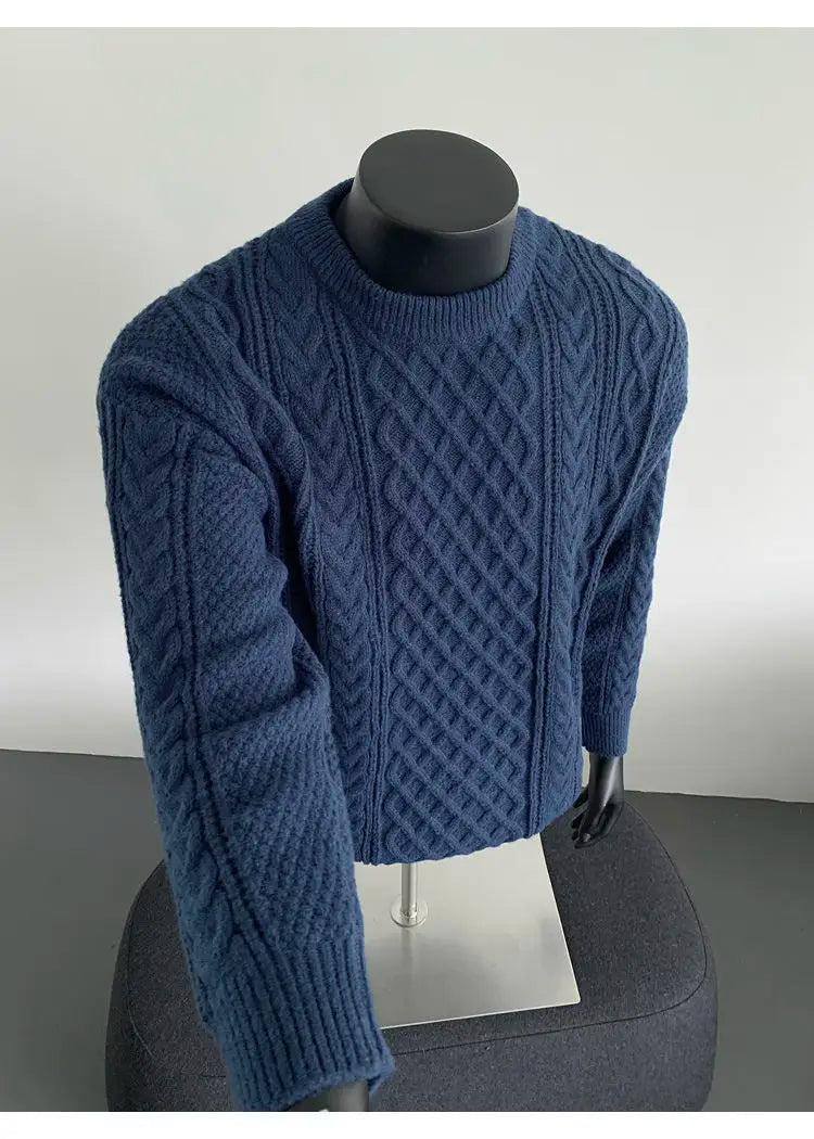 Cozy Winter Jumper Unisex Oversized Christmas Sweater Men Women Soft Casual Knit Pullover Long Sleeve Top for Cold Weather M-3XL