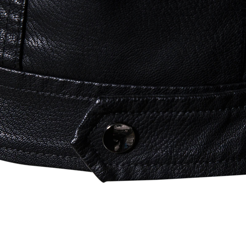 2023 New American Leather Coat Men's, Leather Jacket Men's Motorcycle Retro Tactical Top, Waterproof Coat