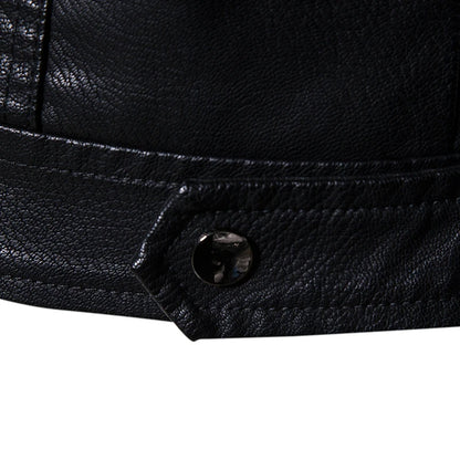 2023 New American Leather Coat Men's, Leather Jacket Men's Motorcycle Retro Tactical Top, Waterproof Coat