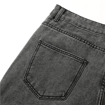 Jeans men's spring and summer 2025 new style trend straight versatile casual pants loose wide-leg mopping trousers