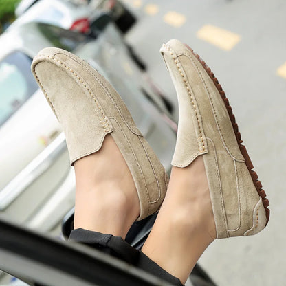 Suede Leather Man Loafers Luxury 2022 Casual Shoes For Men Boat Shoes Handmade Men Slipon Driving Shoes Male Moccasins Zapatos