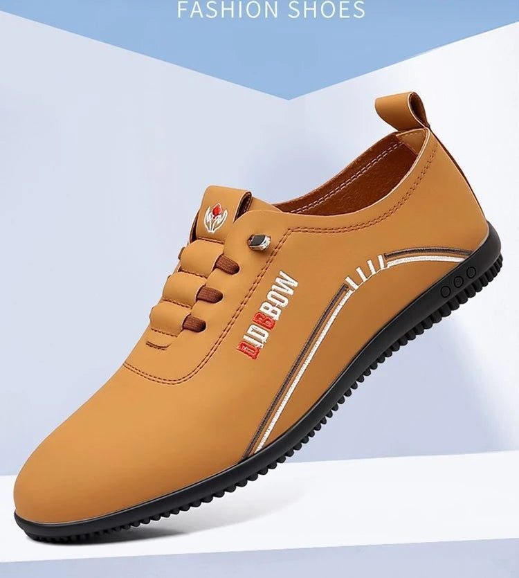 Leather Shoes for Men Fashion Soft Sole Men Loafers Comfortable Lightweight Walking Shoes Men Flats Moccasins Zapatillas Hombre