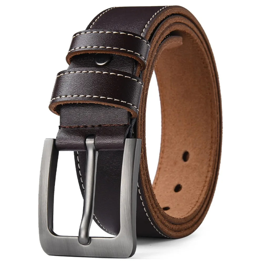 Waist Accessories Retro Men Belt Versatile Classic Leather Belt Durable Waist Belts Male