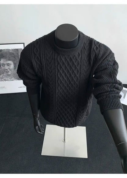 Cozy Winter Jumper Unisex Oversized Christmas Sweater Men Women Soft Casual Knit Pullover Long Sleeve Top for Cold Weather M-3XL