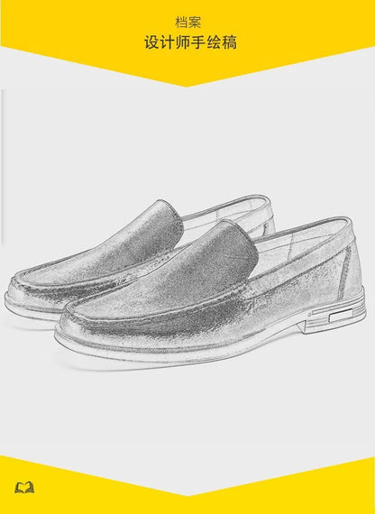 Genuine Leather Men's Shoes Classics Business Dress Shoes Moccasins Slip on Loafers Driving Shoes for Men Casual Shoe 2026 New