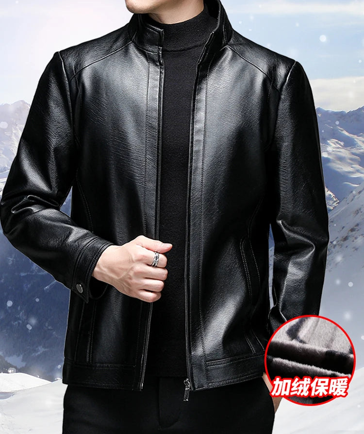 Genuine Leather Jacket Men Clothing Spring Goatskin Jackets for Man Business Casual Thin Coats Jaqueta Masculina Couro Legitimo