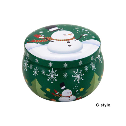 Christmas Candy Box Chocolate Sweets Aromatherapy Candle Jars DIY Ornaments Childrens Christmas Gifts 2023 New Year Decoration