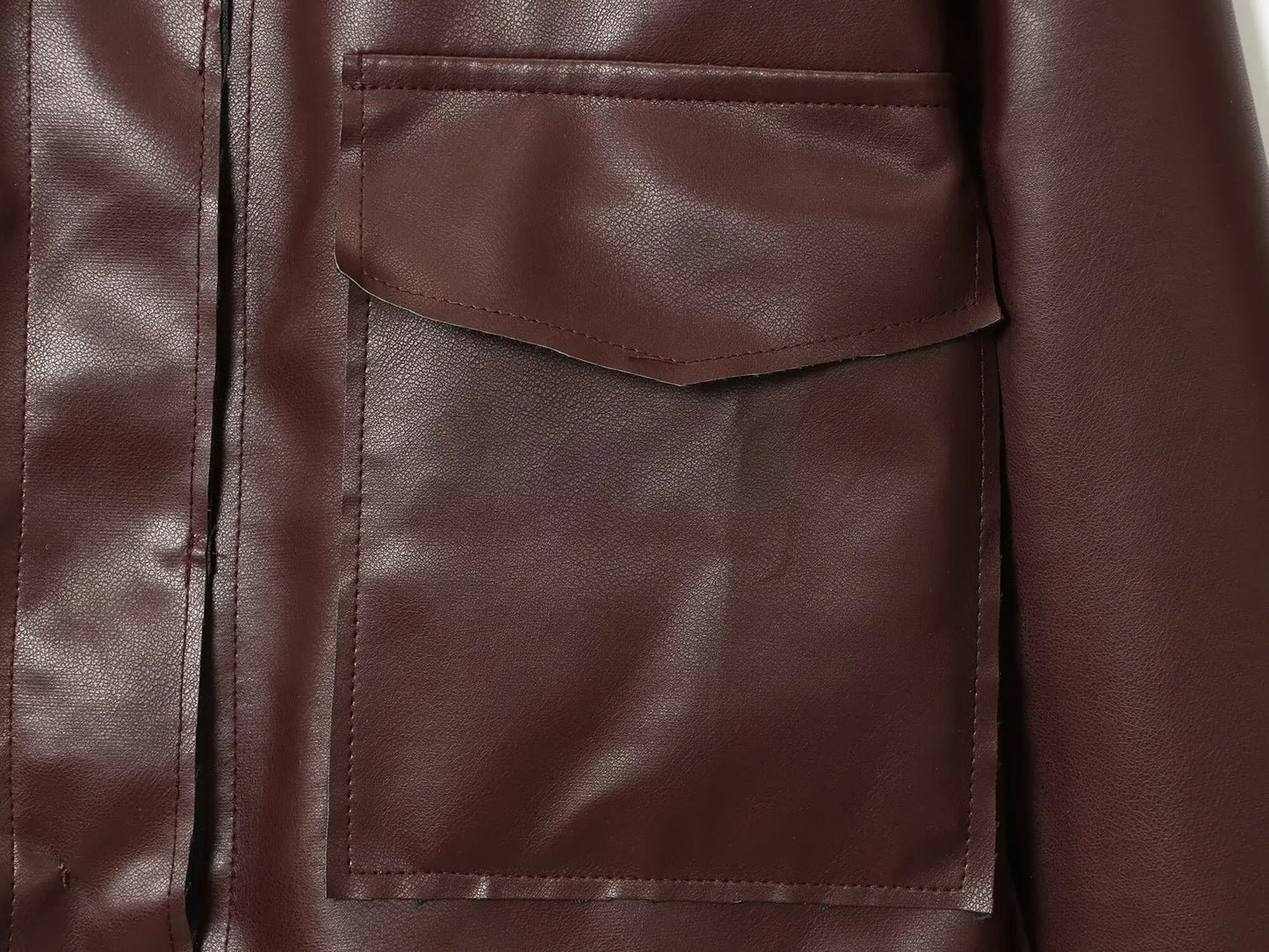 Women's Leather Jacket 2025 Autumn Winter New Fashion Women Long Sleeve Zipper Jackets Women High Street Elegant Short Coats