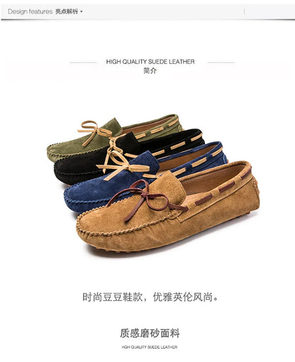 Leather Men Casual Shoes Luxury Brand comfortable Slip on Formal Loafers Men Moccasins Italian Soft Male Driving Shoes
