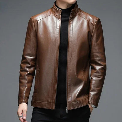 Genuine Leather Jacket Men Clothing Spring Goatskin Jackets for Man Business Casual Thin Coats Jaqueta Masculina Couro Legitimo