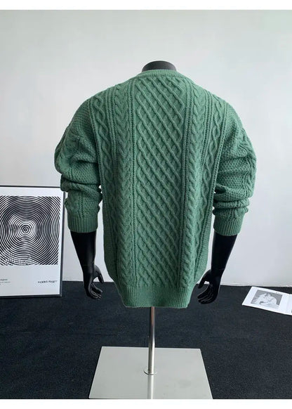 Cozy Winter Jumper Unisex Oversized Christmas Sweater Men Women Soft Casual Knit Pullover Long Sleeve Top for Cold Weather M-3XL