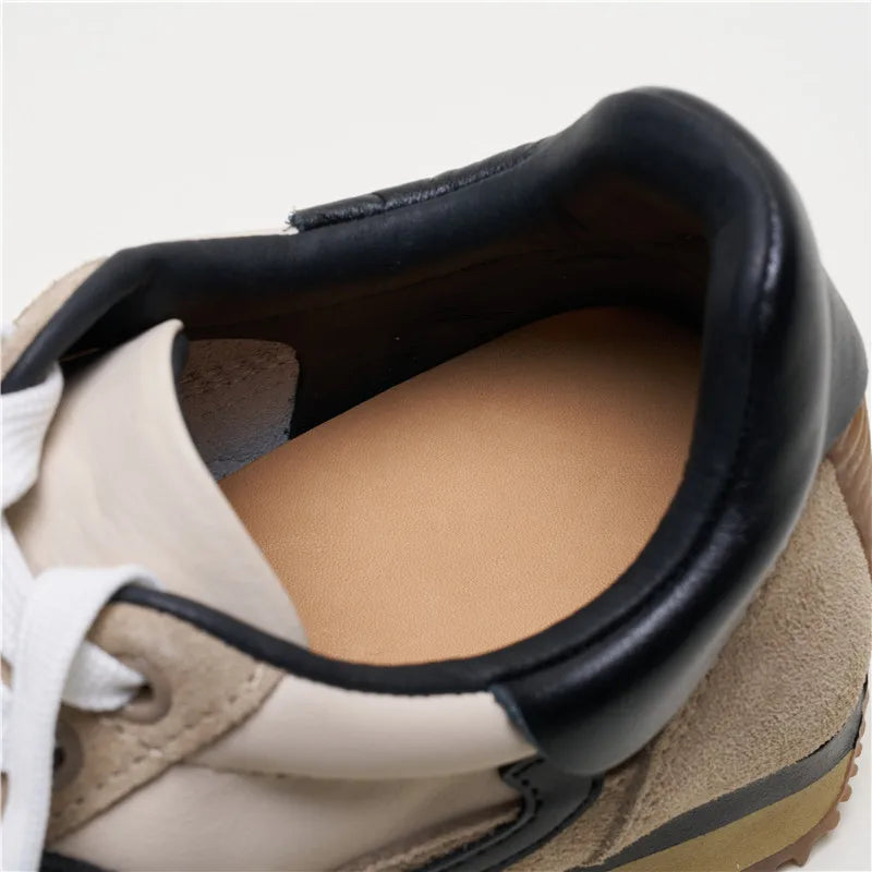 Designer High-quality Women's Leather Waffle Casual Sports German Training Forrest Gump Sneakers Ins Fashion Luxury