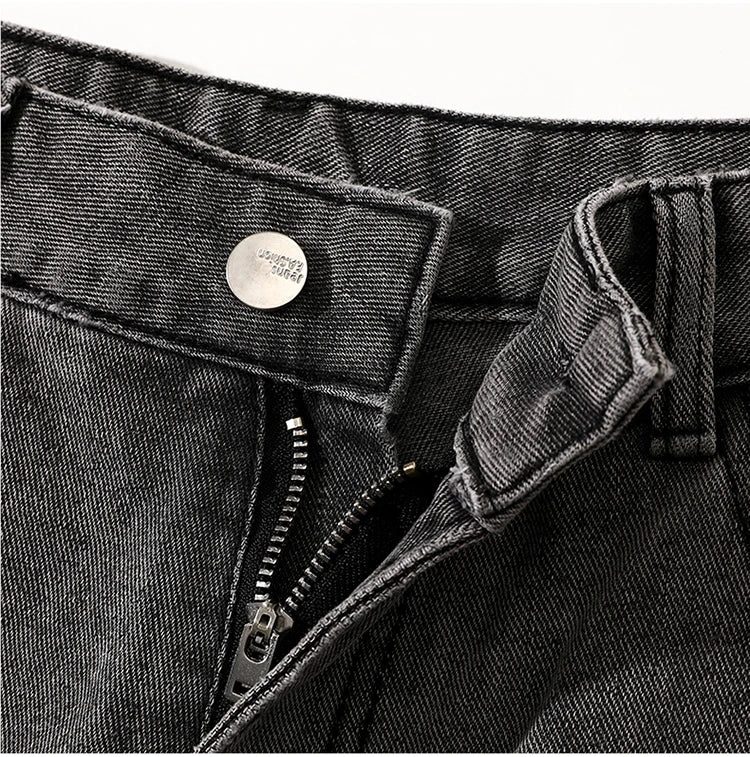 Jeans men's spring and summer 2025 new style trend straight versatile casual pants loose wide-leg mopping trousers