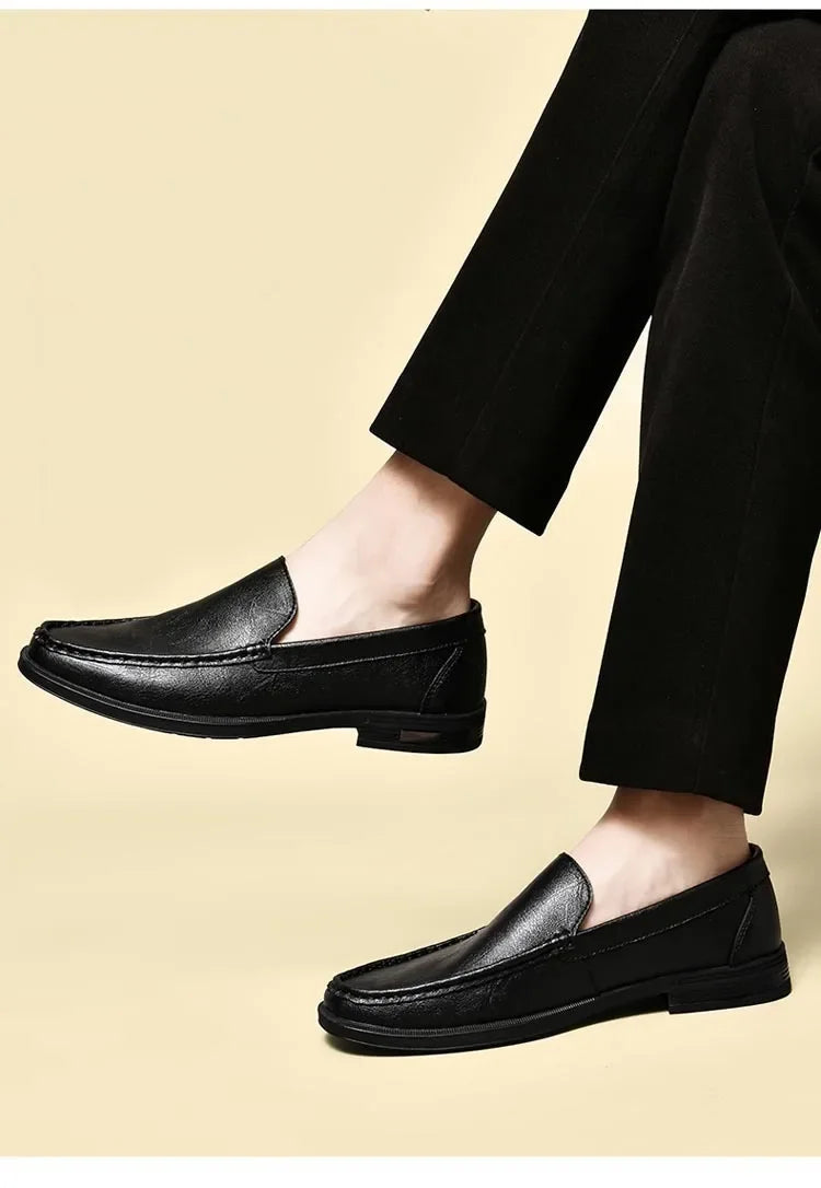 Genuine Leather Men's Shoes Classics Business Dress Shoes Moccasins Slip on Loafers Driving Shoes for Men Casual Shoe 2026 New