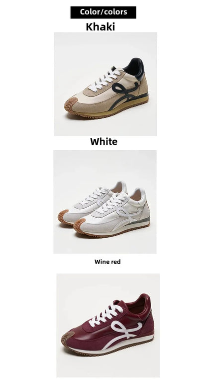 Designer High-quality Women's Leather Waffle Casual Sports German Training Forrest Gump Sneakers Ins Fashion Luxury