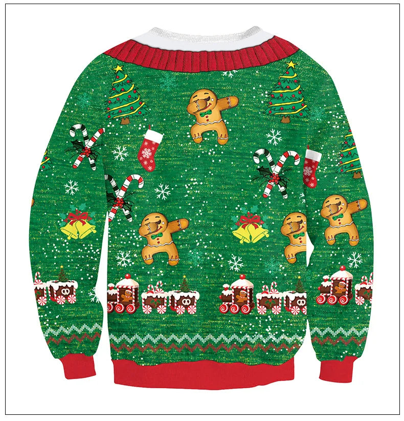 2025 Men Women Christmas Sweaters Funny Orgasm Tacky Christmas Sweater Tops Couples Holiday Party Christmas Sweatshirts
