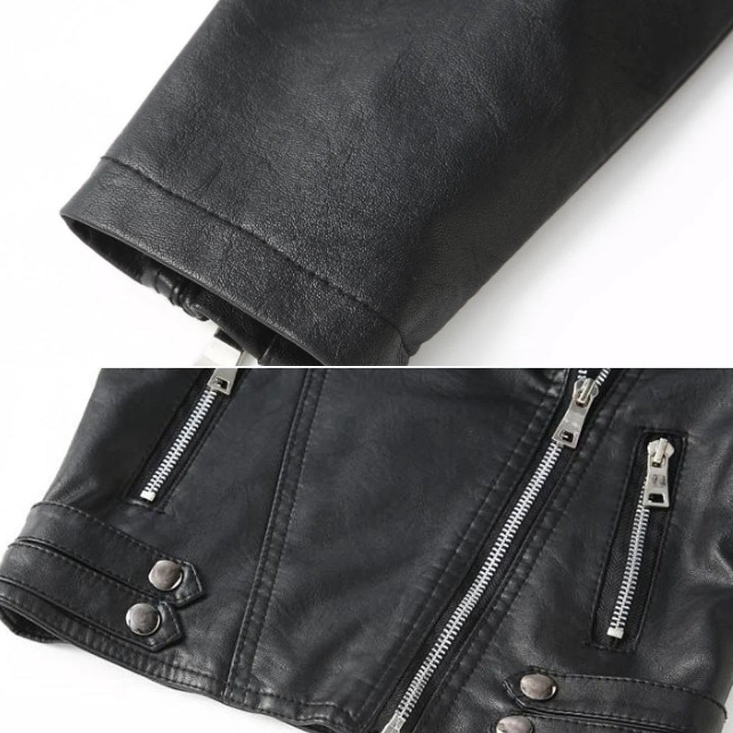 Retro Children's Leather Jacket,Boys Transition Coat,Kids PU Locomotive Wear,Faux Leather Outerwear,Girls Motorcycle Outfits