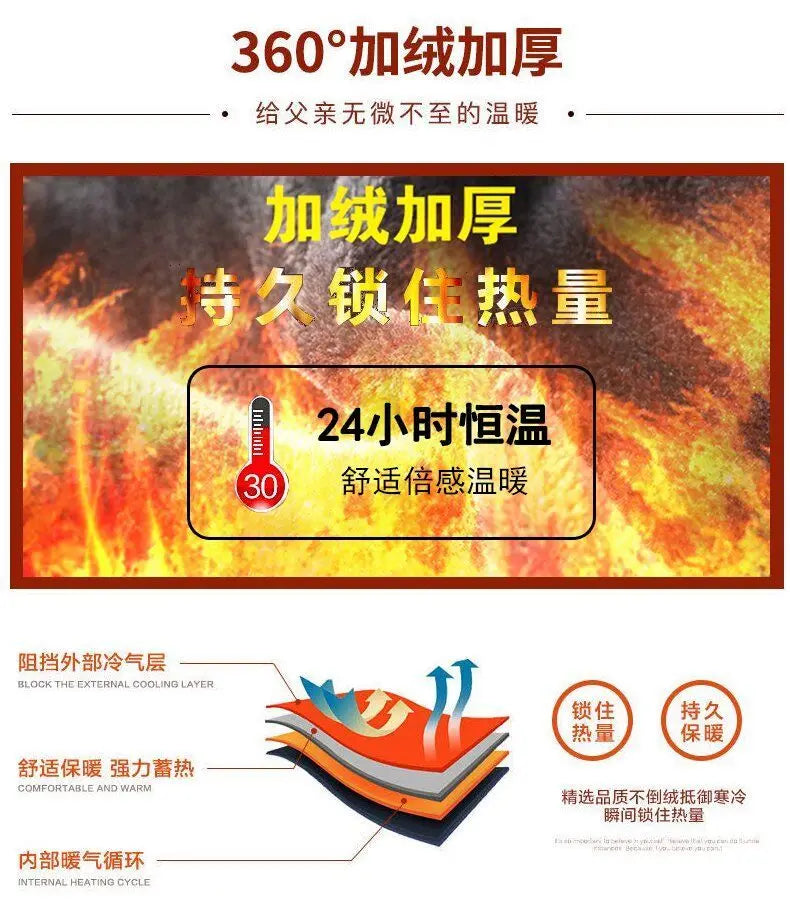 Natural Leather Jacket For Men Fur Thick Loose Plus Velvet Winter Black Leather Coats Male Sheepskin Coat Man With Fur Collar