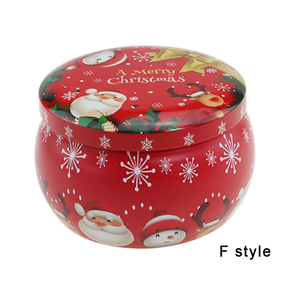 Christmas Candy Box Chocolate Sweets Aromatherapy Candle Jars DIY Ornaments Childrens Christmas Gifts 2023 New Year Decoration