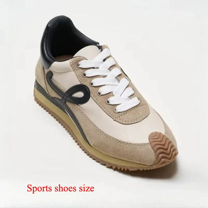 Designer High-quality Women's Leather Waffle Casual Sports German Training Forrest Gump Sneakers Ins Fashion Luxury