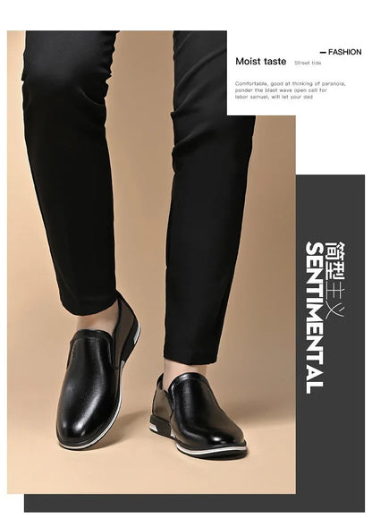 Leather Shoes Men Loafers Shoes 2024 Spring Summer Men Breathable Outdoor Casual Footwear Business Formal Single Shoes Sneakers