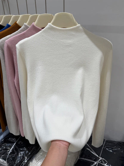 Sweater Women Autumn Winter Fashion Turtleneck Jumpers 2025 Female Long Sleeve Sweater Ladies Solid Knitted Soft Pullovers