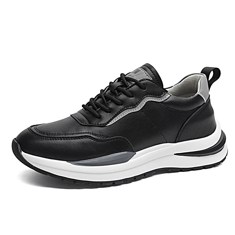 Men's leather shoes, including sports shoes, casual shoes, outdoor hiking shoes, driving shoes, and work shoes