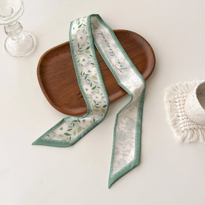 Women Silk Scarf Fashion Hair Scarf Neckerchief Hair Ties Headband Hair Ornament Female Bandana Bag Scarves