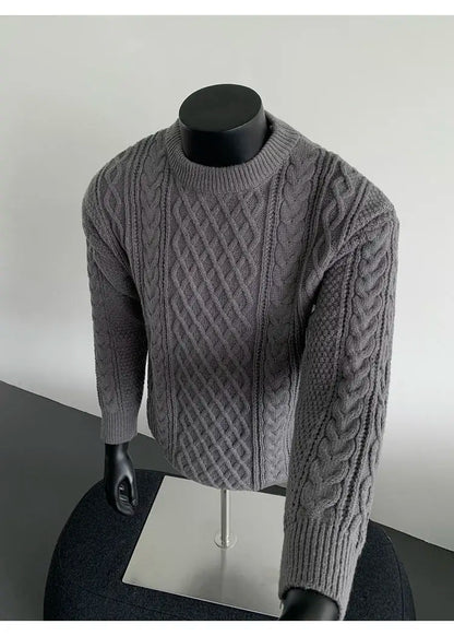 Cozy Winter Jumper Unisex Oversized Christmas Sweater Men Women Soft Casual Knit Pullover Long Sleeve Top for Cold Weather M-3XL